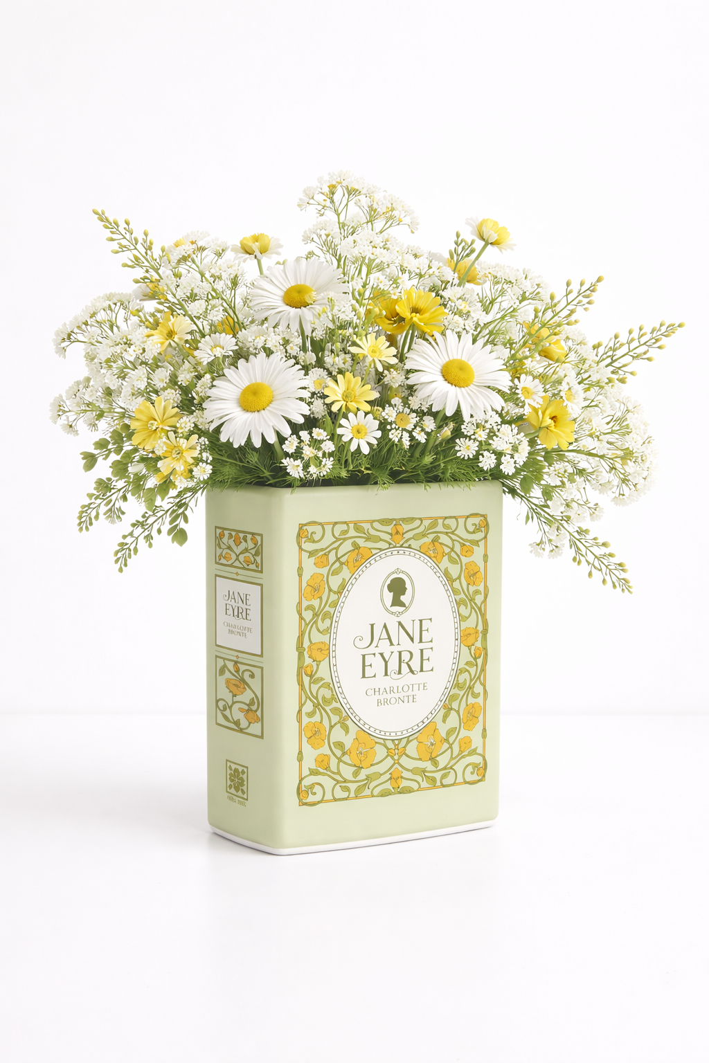 Jane Eyre Ceramic Book Vase