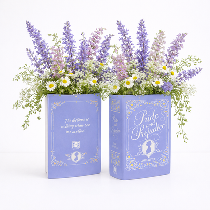Pride and Prejudice Ceramic Book Vase