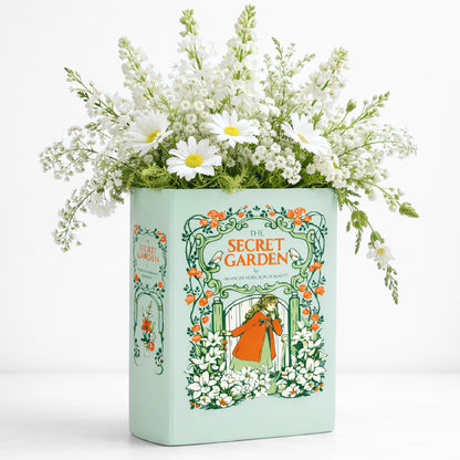 The Secret Garden  Ceramic Book Vase