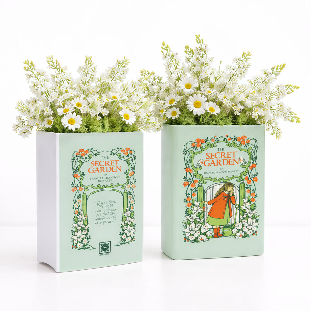 The Secret Garden  Ceramic Book Vase
