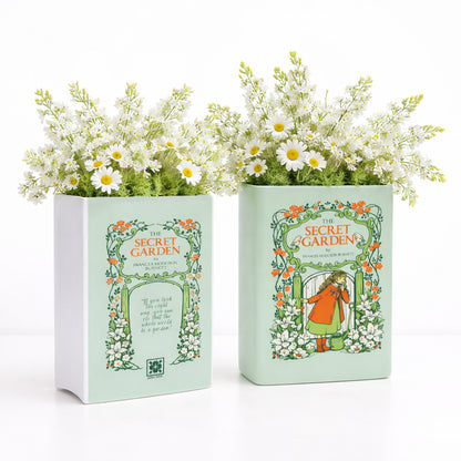 The Secret Garden  Ceramic Book Vase