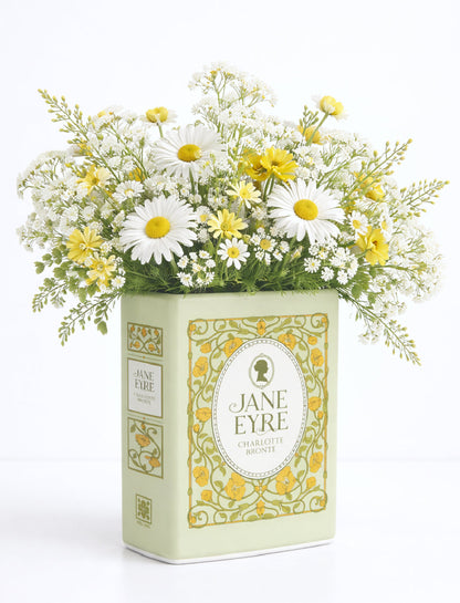 Jane Eyre Ceramic Book Vase