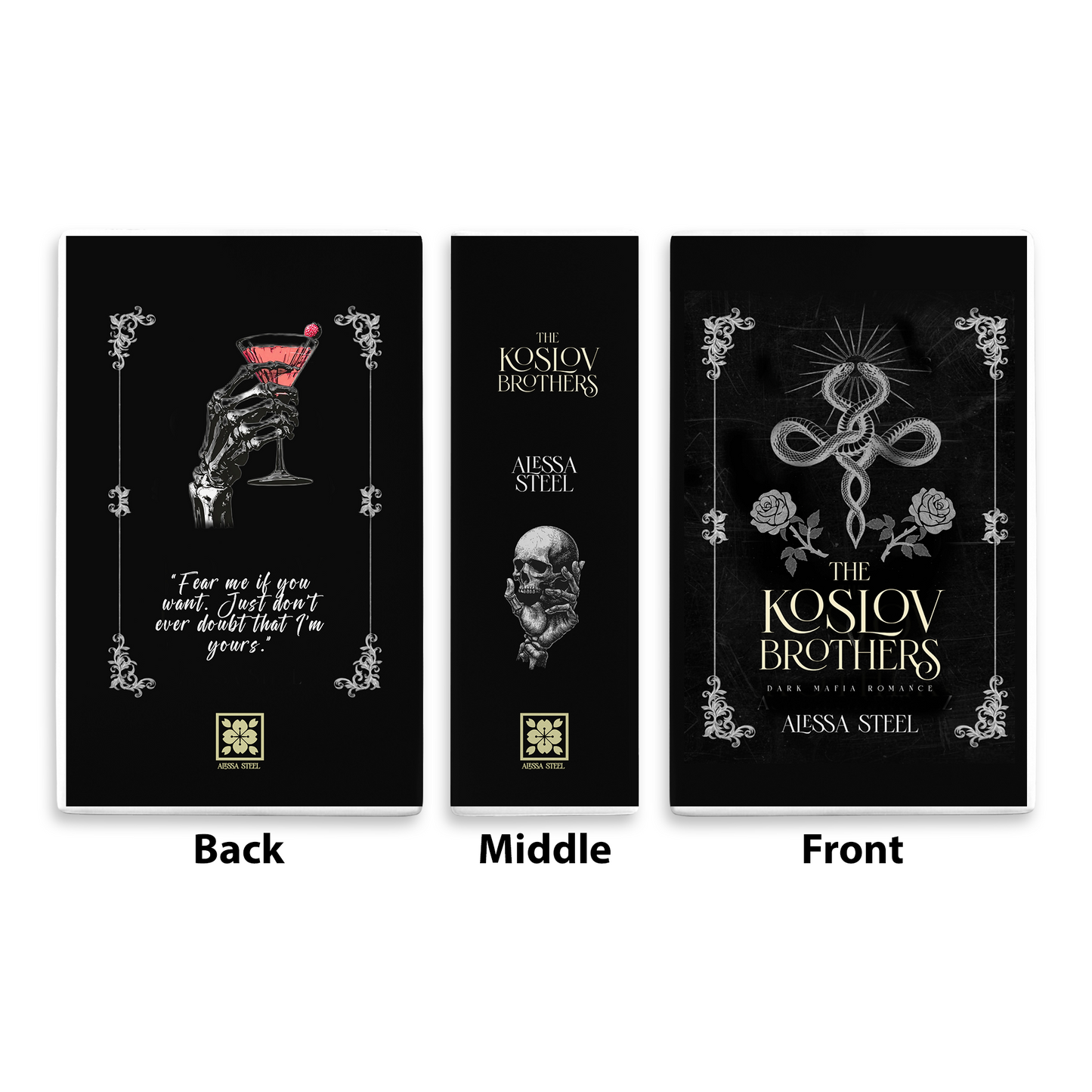 The Koslov Brothers Ceramic Book Vase