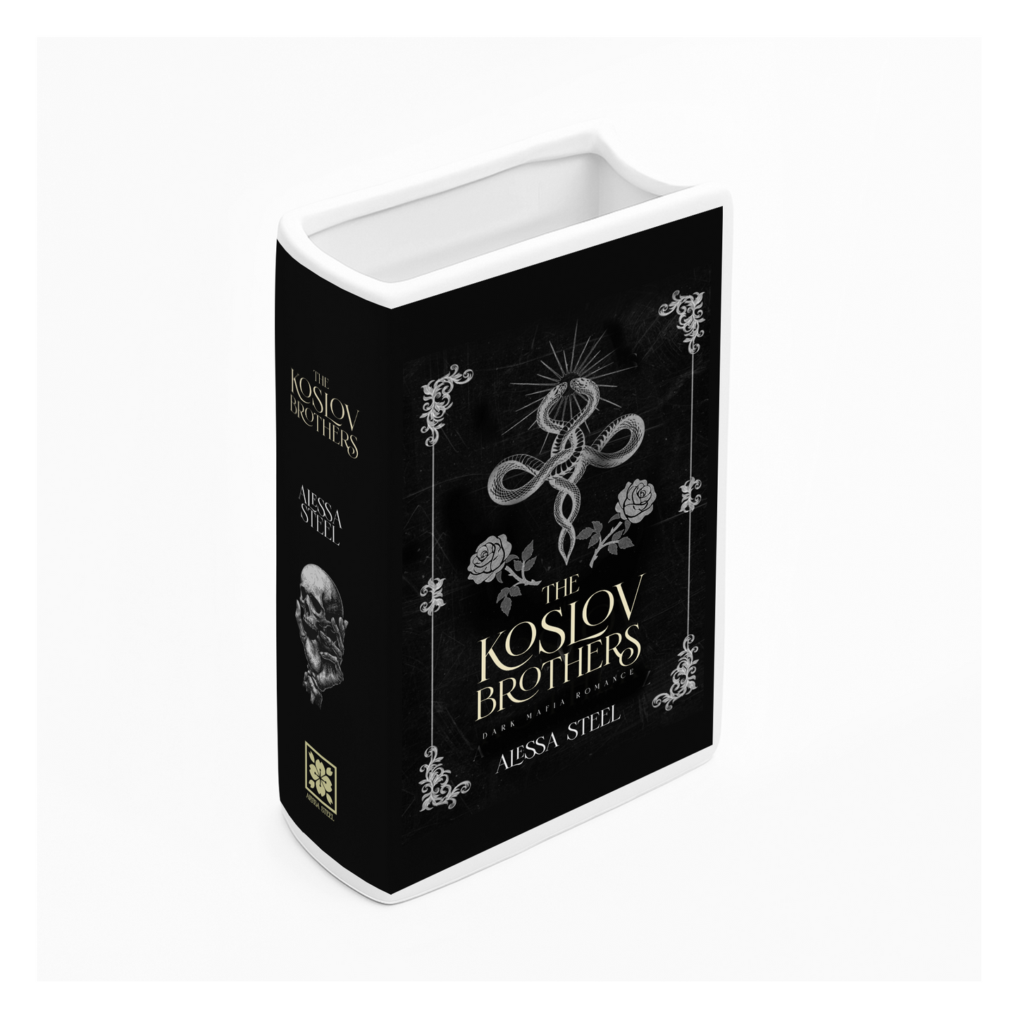 The Koslov Brothers Ceramic Book Vase