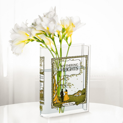 Wuthering Heights Acrylic Book Vase
