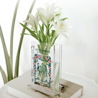 Little Women Acrylic Book Vase