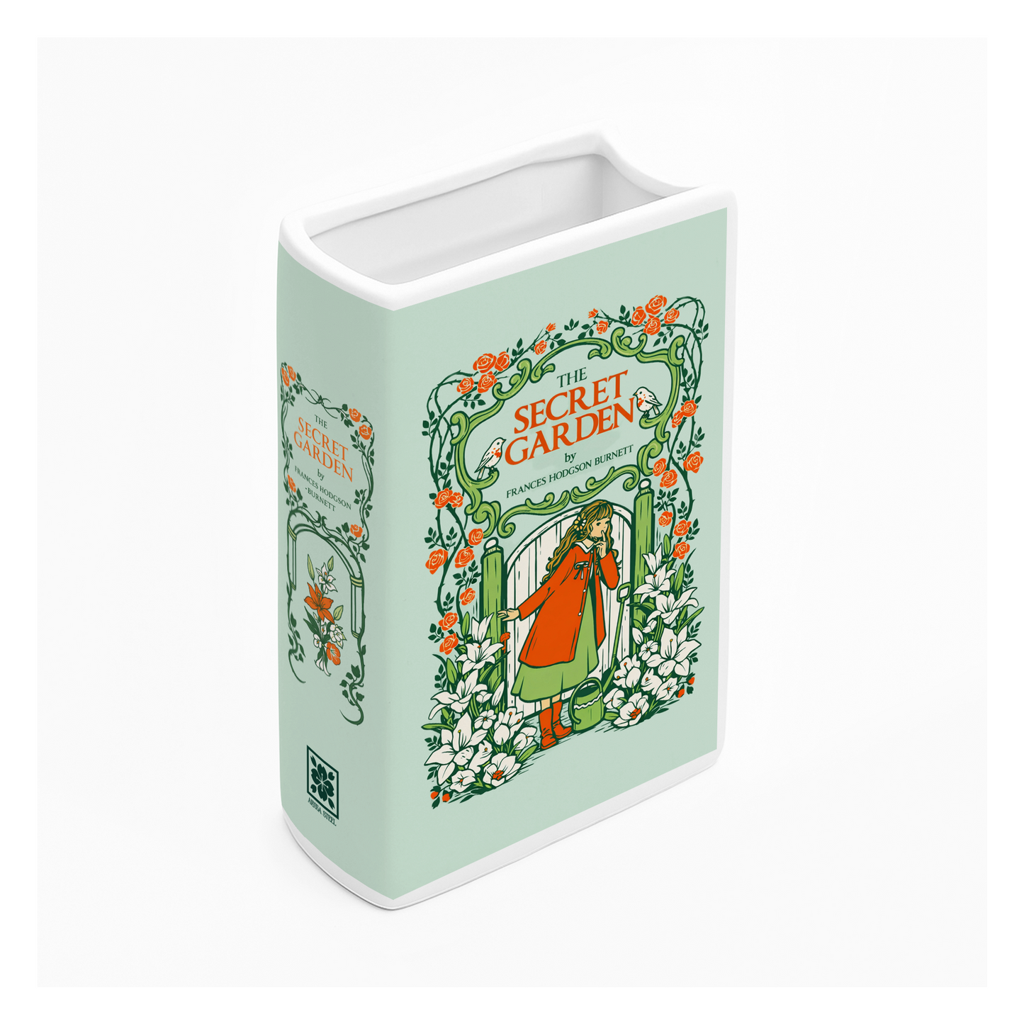 The Secret Garden  Ceramic Book Vase