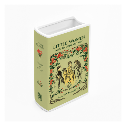 Little Women Ceramic Book Vase
