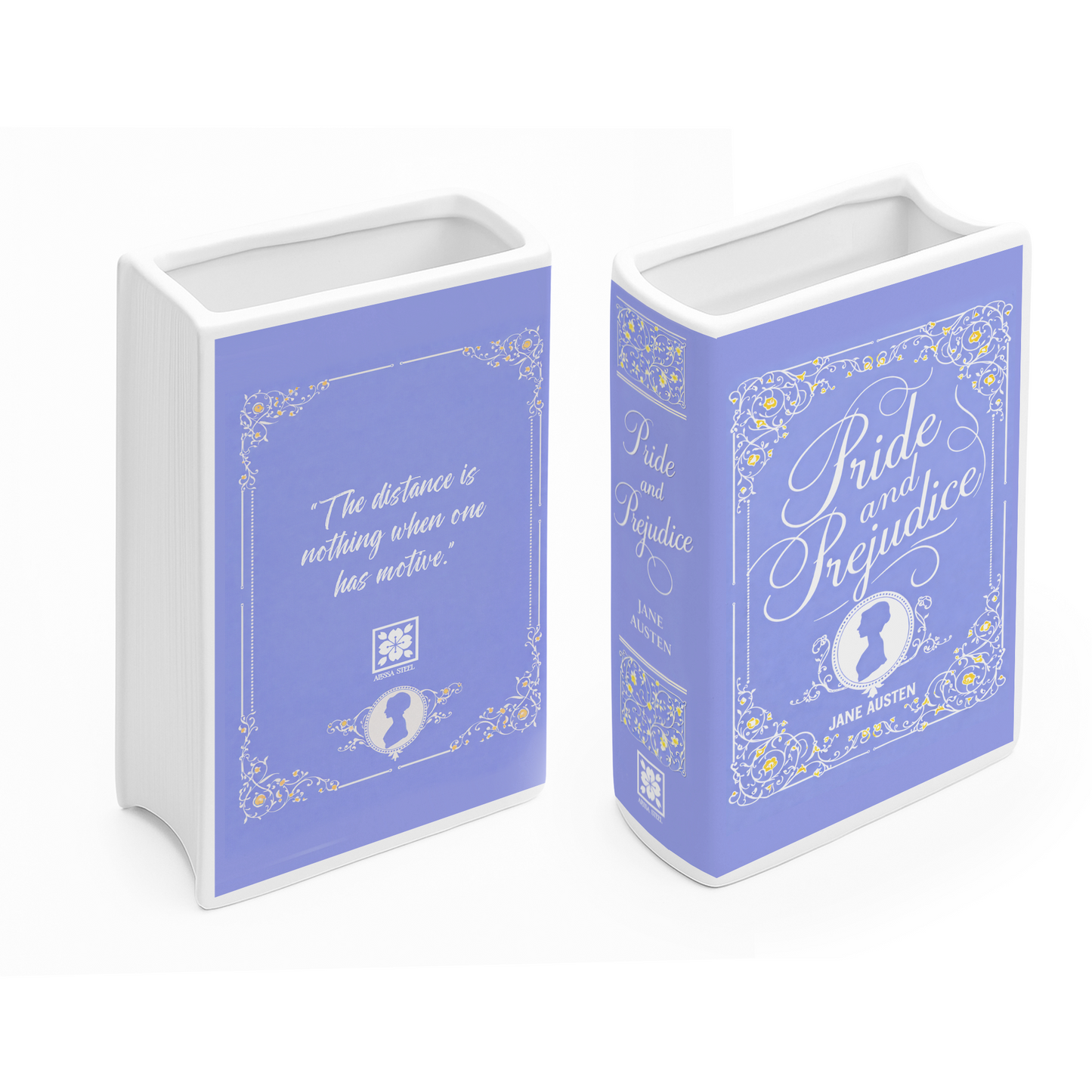 Pride and Prejudice Ceramic Book Vase