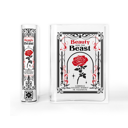 Beauty and the Beast Acrylic Book Vase