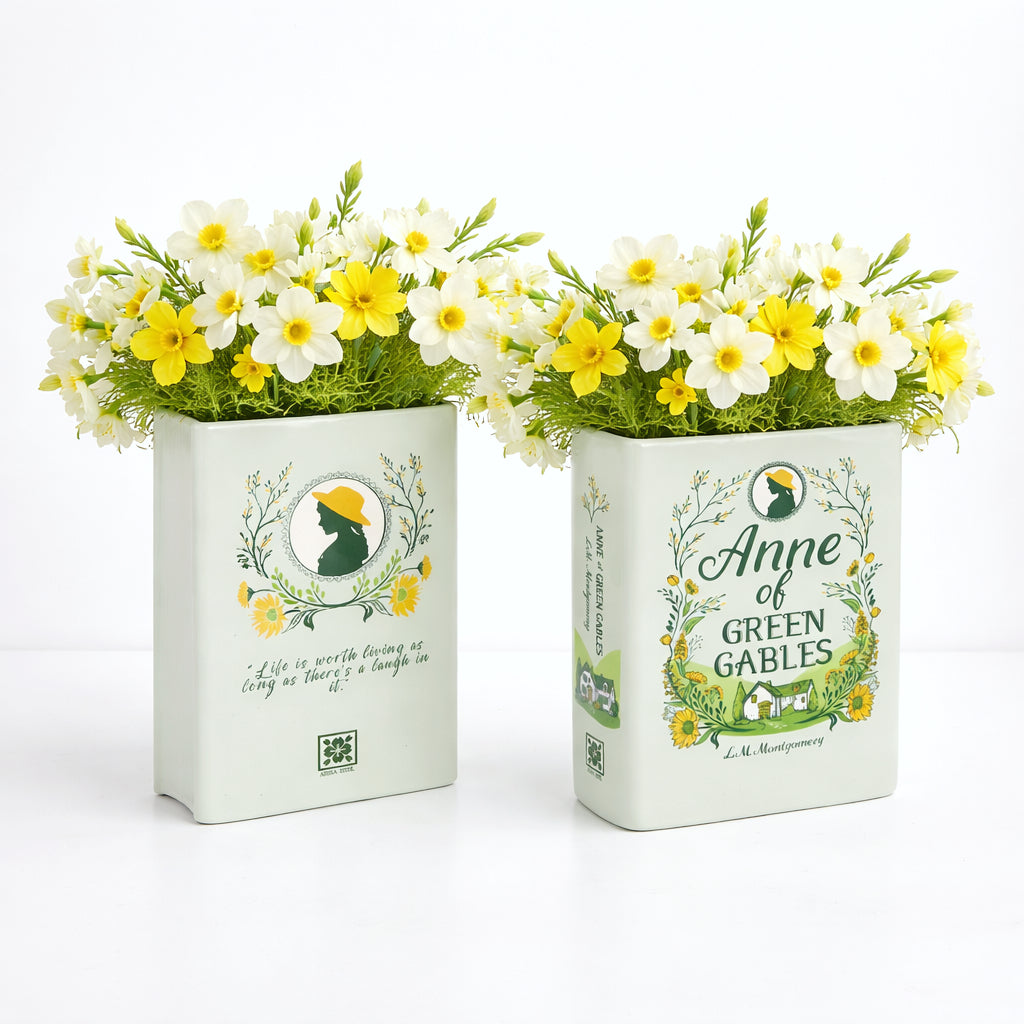 Anne of Green Cables Ceramic Book Vase