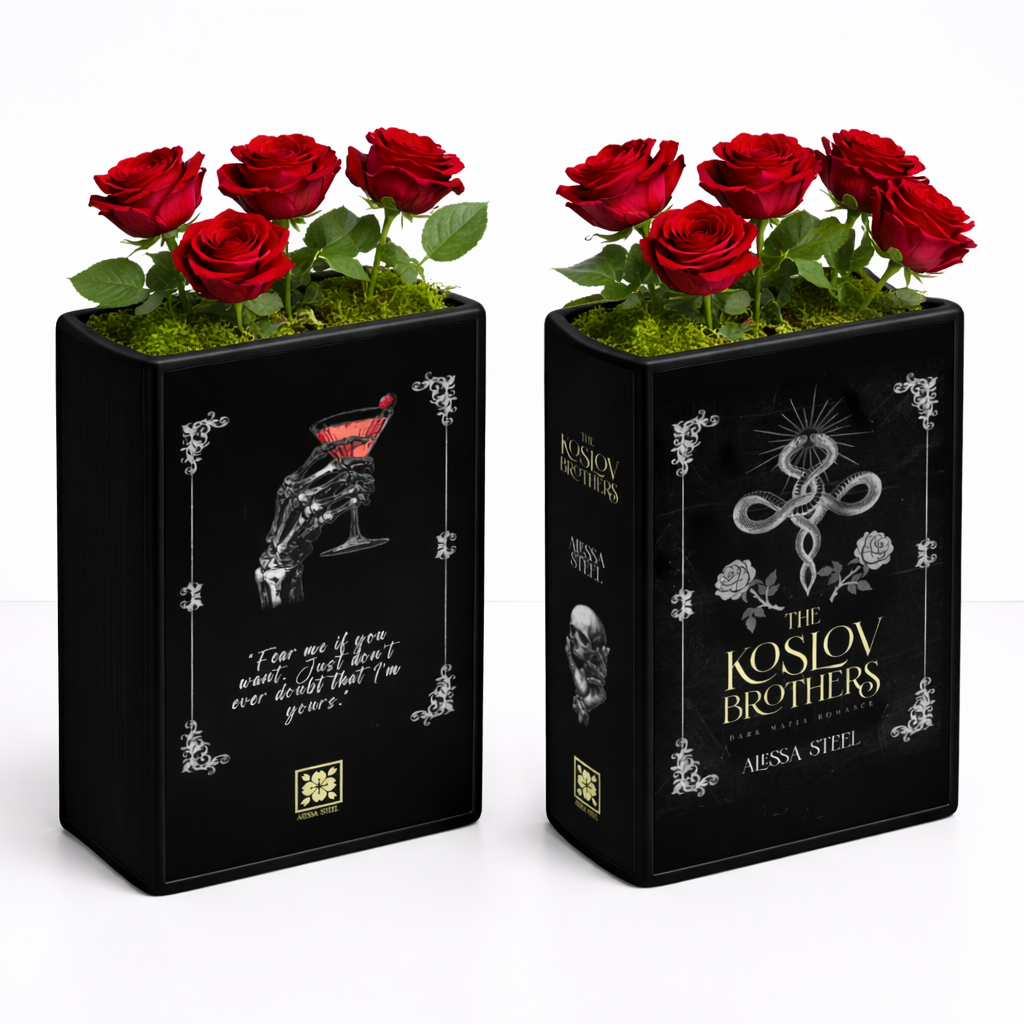 The Koslov Brothers Ceramic Book Vase