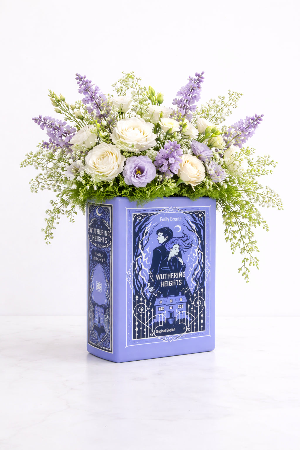 Wuthering Heights Ceramic Book Vase