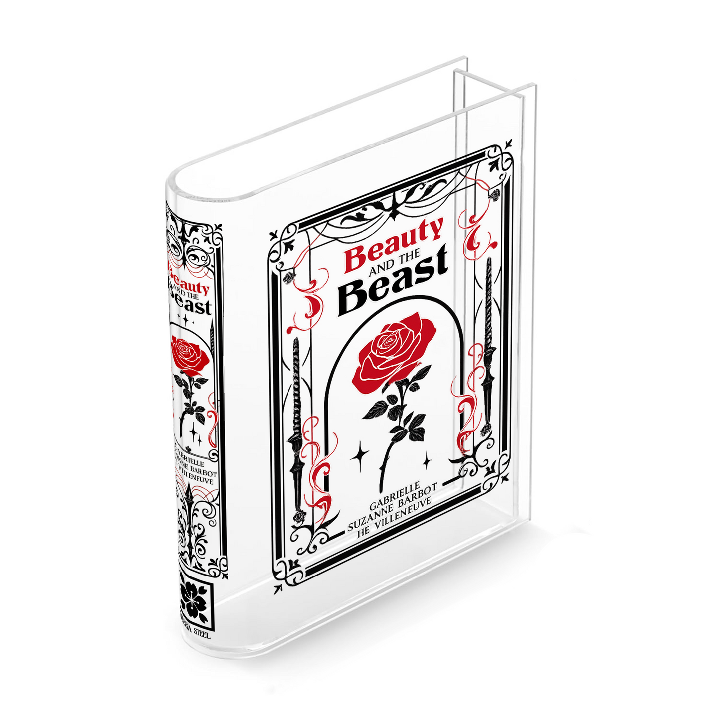 Beauty and the Beast Acrylic Book Vase